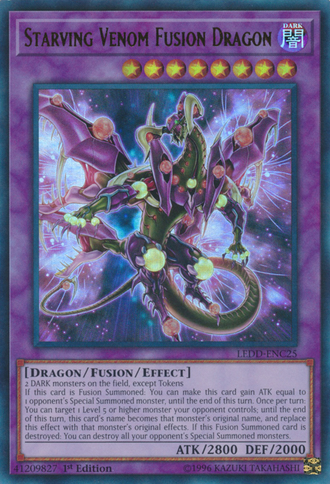 Starving Venom Fusion Dragon [LEDD-ENC25] Ultra Rare | Clutch Gaming