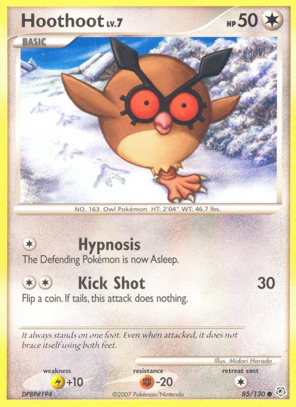 Hoothoot (85/130) [Diamond & Pearl: Base Set] | Clutch Gaming