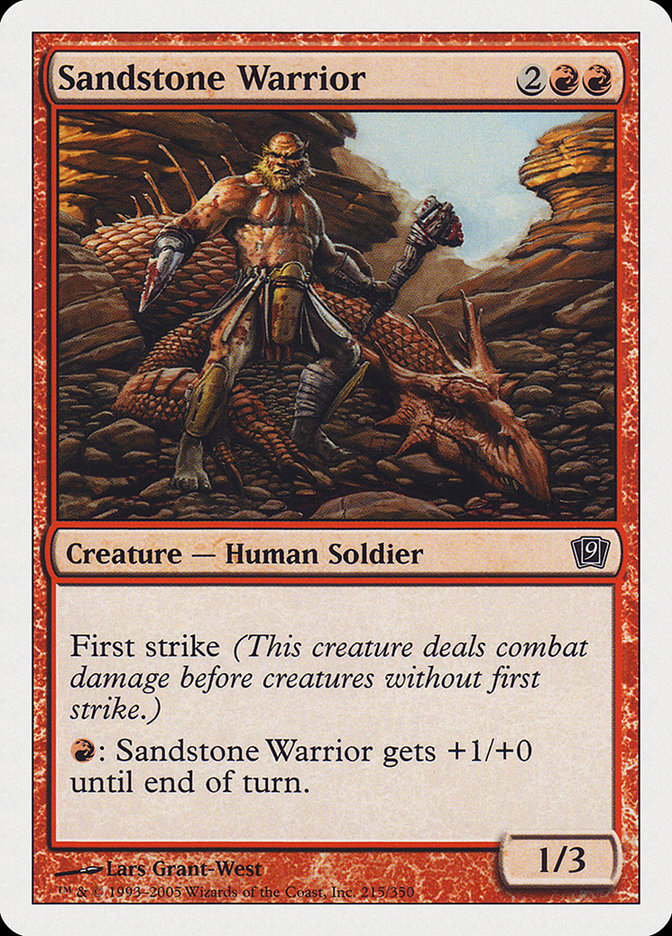 Sandstone Warrior [Ninth Edition] | Clutch Gaming