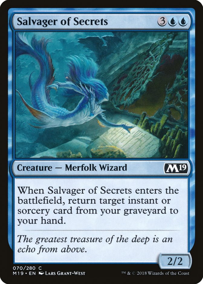 Salvager of Secrets [Core Set 2019] | Clutch Gaming