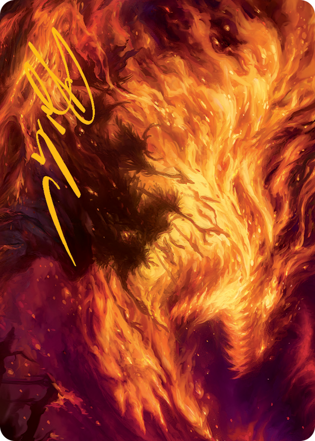 Stoke the Flames Art Card (Gold-Stamped Signature) [March of the Machine Art Series] | Clutch Gaming