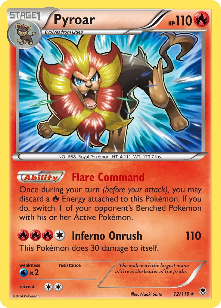 Pyroar (12/119) (Theme Deck Exclusive) [XY: Phantom Forces] | Clutch Gaming