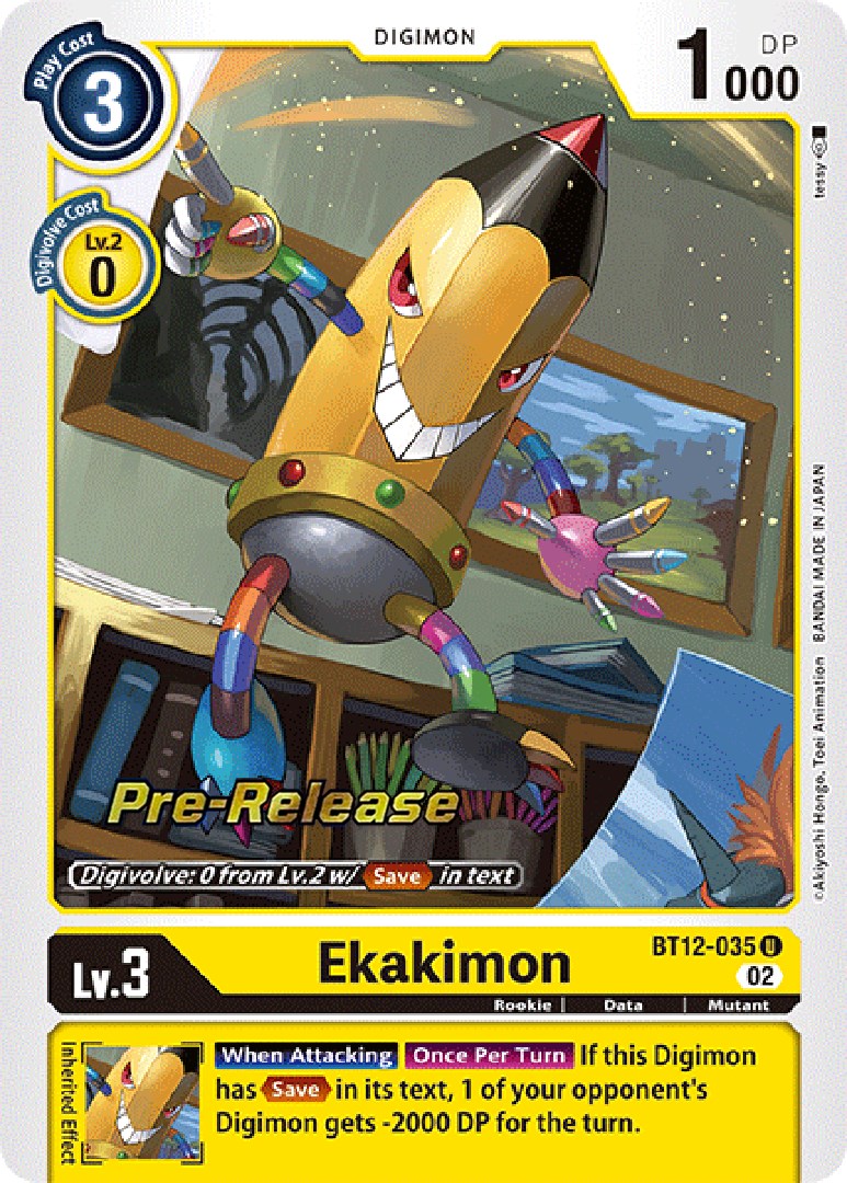 Ekakimon [BT12-035] [Across Time Pre-Release Cards] | Clutch Gaming