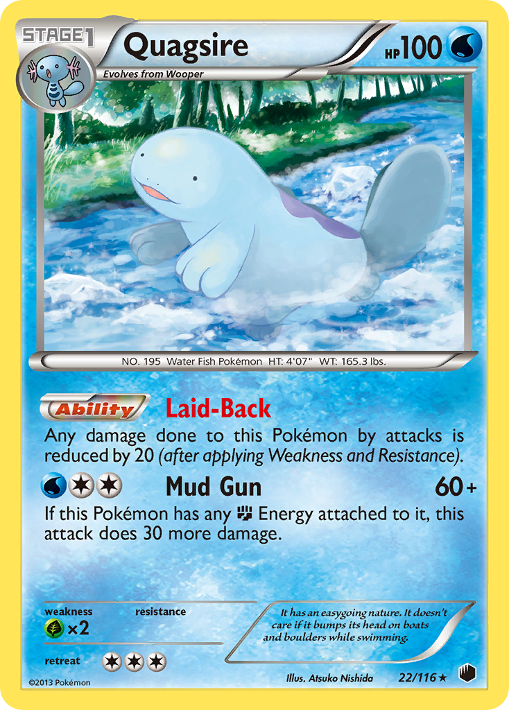 Quagsire (22/116) [Black & White: Plasma Freeze] | Clutch Gaming