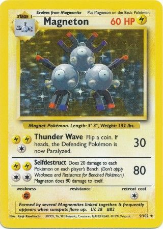 Magneton (9/102) [Base Set Unlimited] | Clutch Gaming