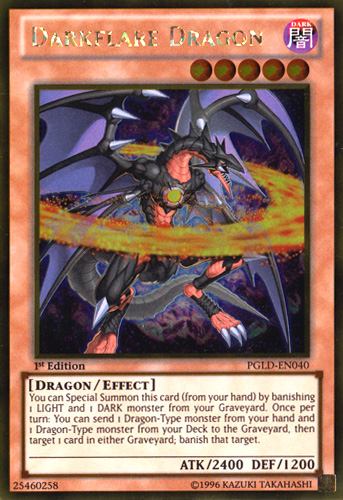 Darkflare Dragon [PGLD-EN040] Gold Rare | Clutch Gaming