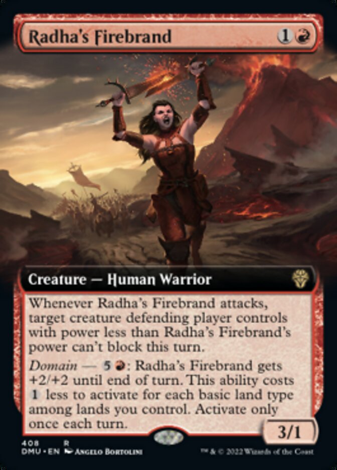 Radha's Firebrand (Extended Art) [Dominaria United] | Clutch Gaming