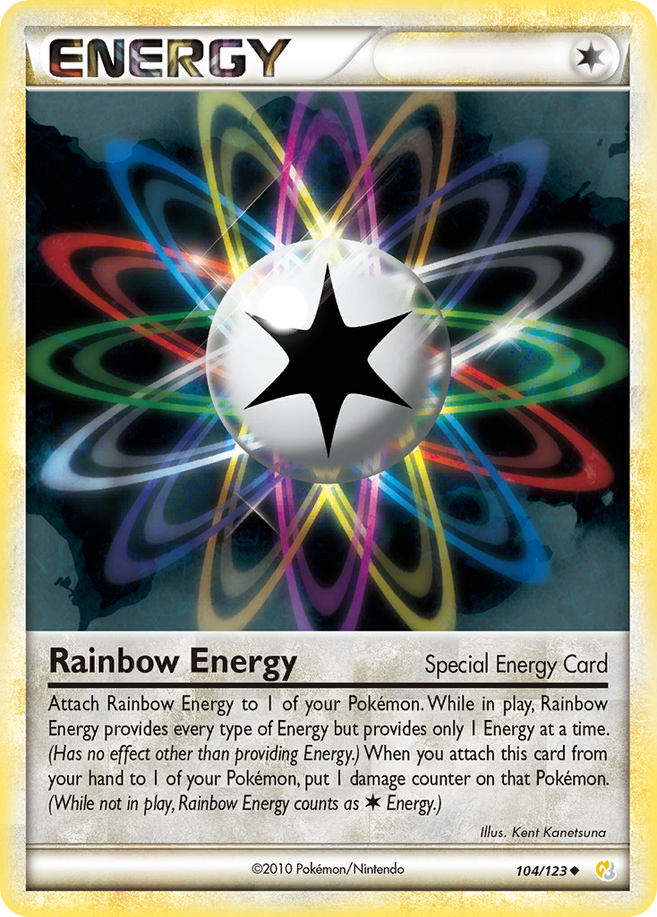 Rainbow Energy (104/123) [HeartGold & SoulSilver: Base Set] | Clutch Gaming