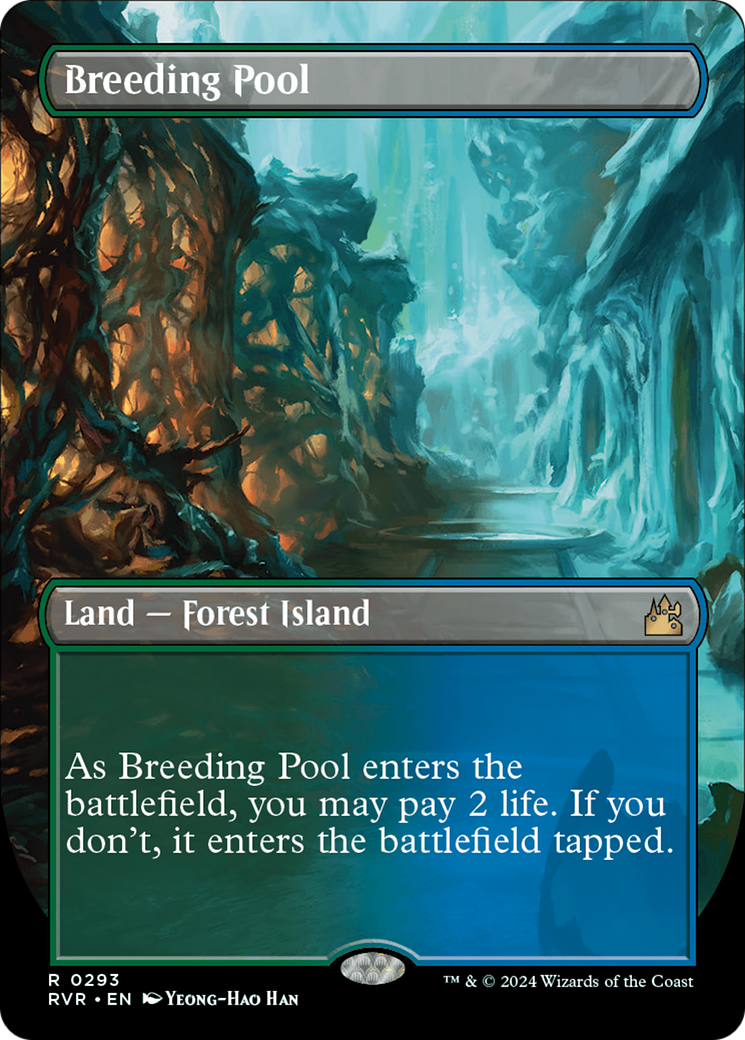 Breeding Pool (Borderless) [Ravnica Remastered] | Clutch Gaming