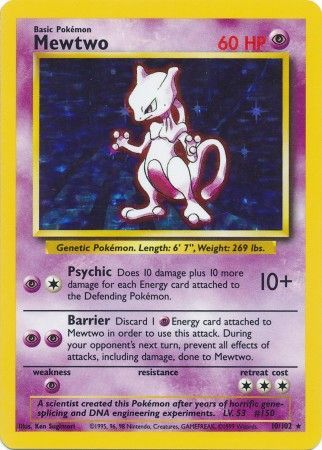 Mewtwo (10/102) [Base Set Unlimited] | Clutch Gaming