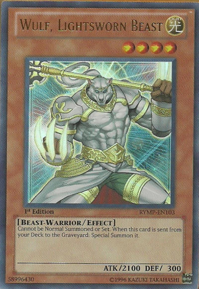 Wulf, Lightsworn Beast [RYMP-EN103] Ultra Rare | Clutch Gaming