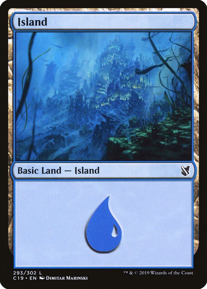 Island (293) [Commander 2019] | Clutch Gaming