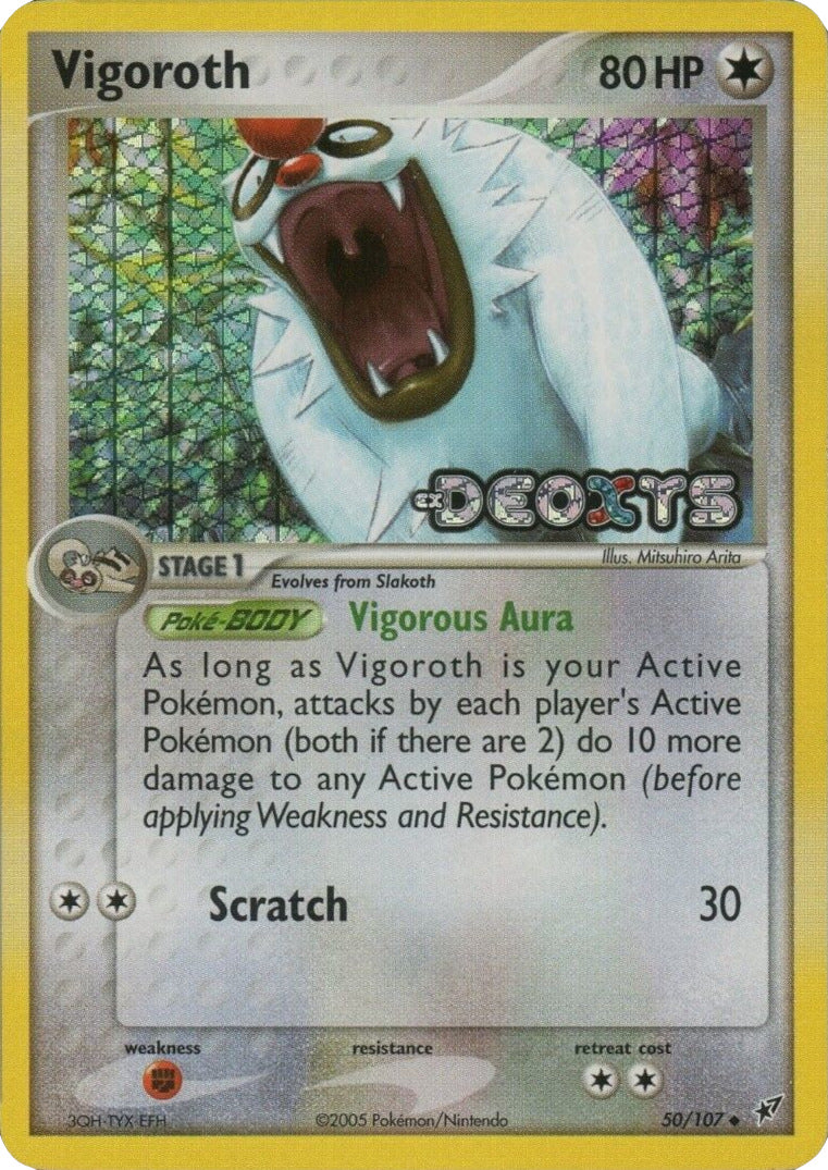 Vigoroth (50/107) (Stamped) [EX: Deoxys] | Clutch Gaming