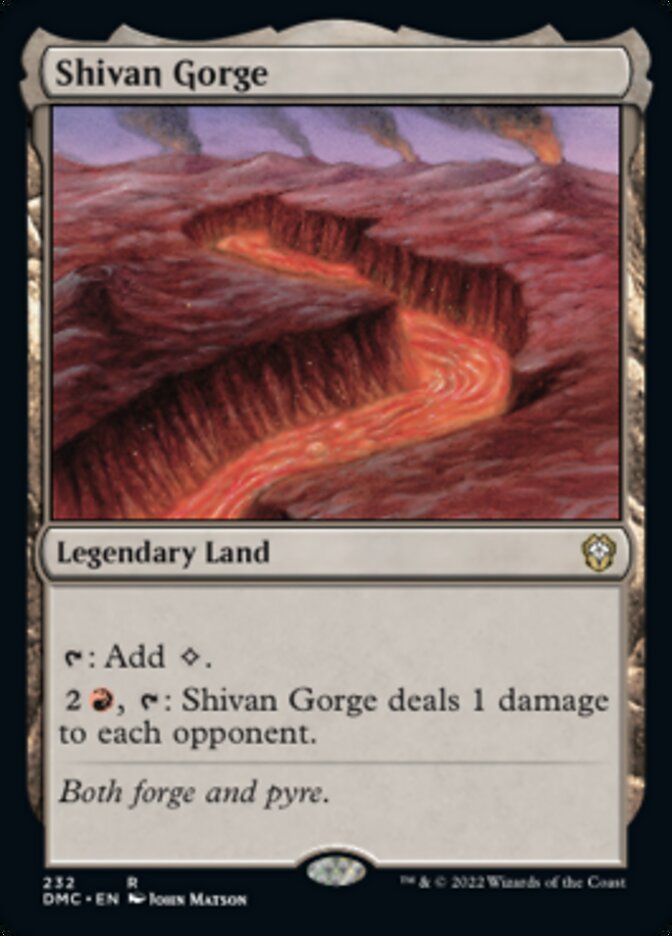 Shivan Gorge [Dominaria United Commander] | Clutch Gaming