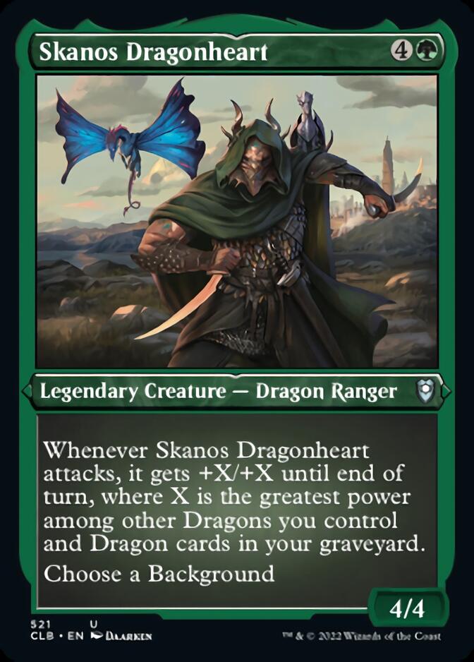 Skanos Dragonheart (Foil Etched) [Commander Legends: Battle for Baldur's Gate] | Clutch Gaming