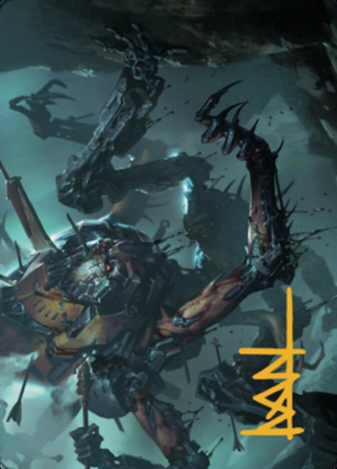Scrapwork Rager Art Card (Gold-Stamped Signature) [The Brothers' War Art Series] | Clutch Gaming