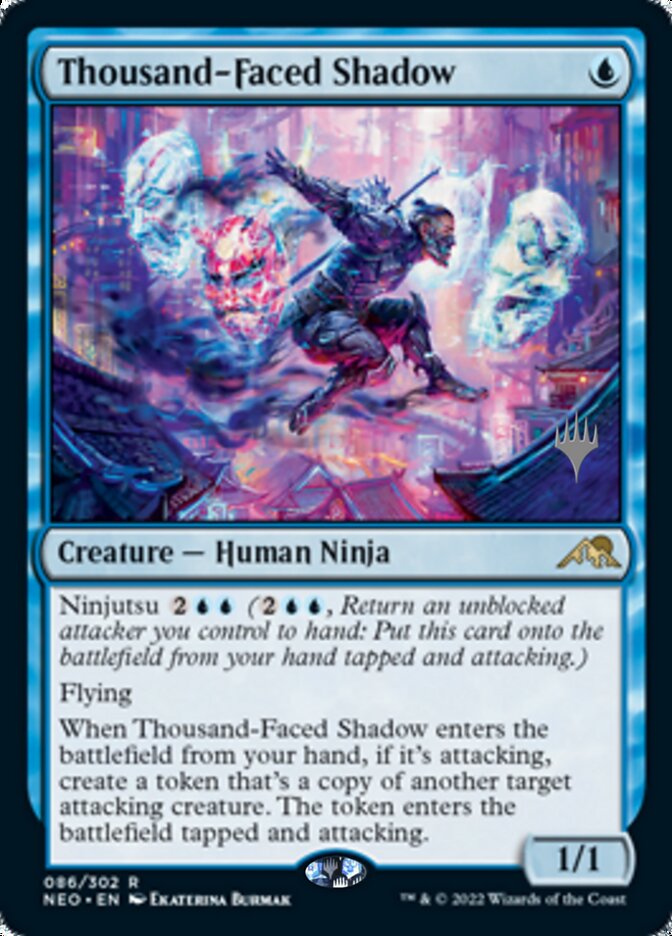 Thousand-Faced Shadow (Promo Pack) [Kamigawa: Neon Dynasty Promos] | Clutch Gaming