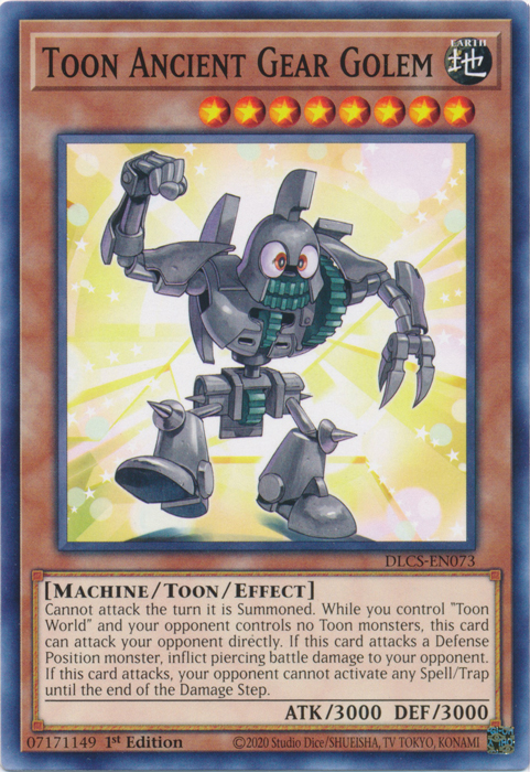 Toon Ancient Gear Golem [DLCS-EN073] Common | Clutch Gaming