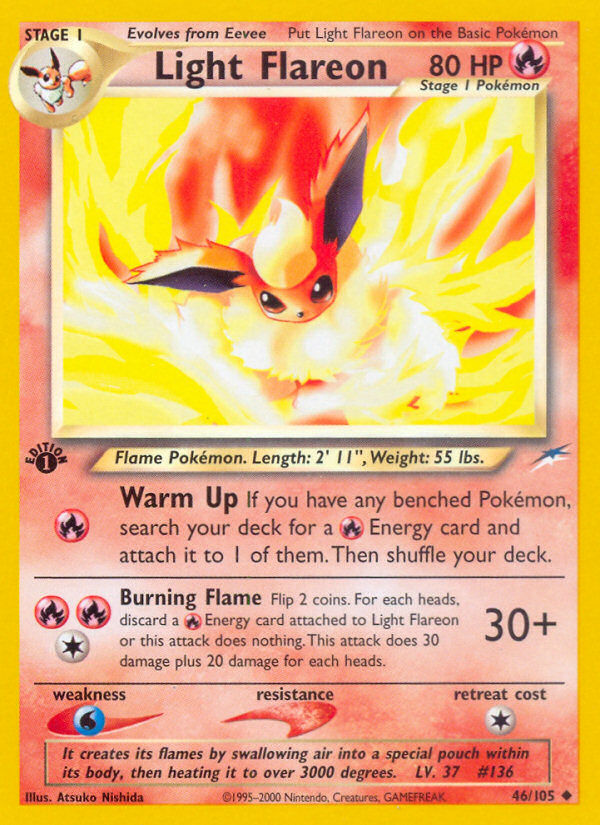 Light Flareon (46/105) [Neo Destiny 1st Edition] | Clutch Gaming