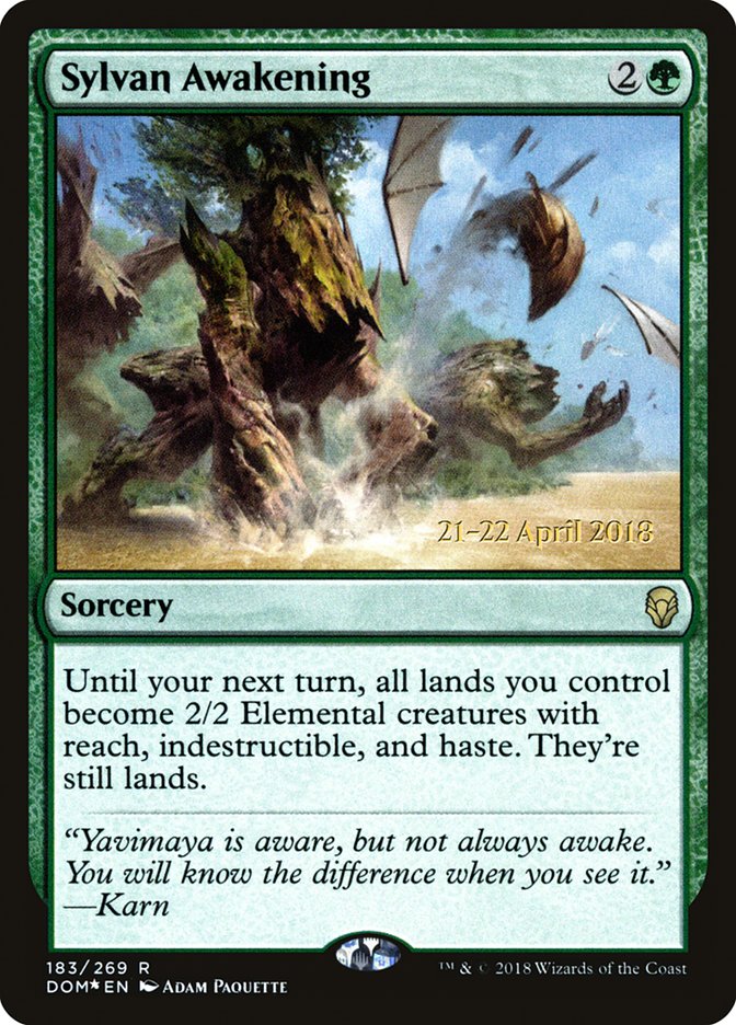 Sylvan Awakening [Dominaria Prerelease Promos] | Clutch Gaming