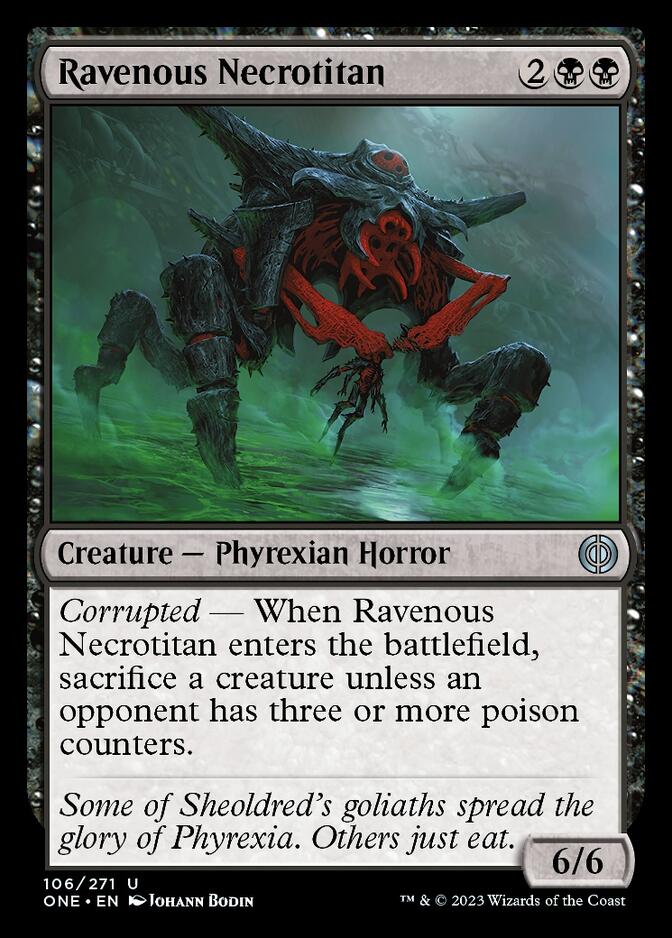 Ravenous Necrotitan [Phyrexia: All Will Be One] | Clutch Gaming