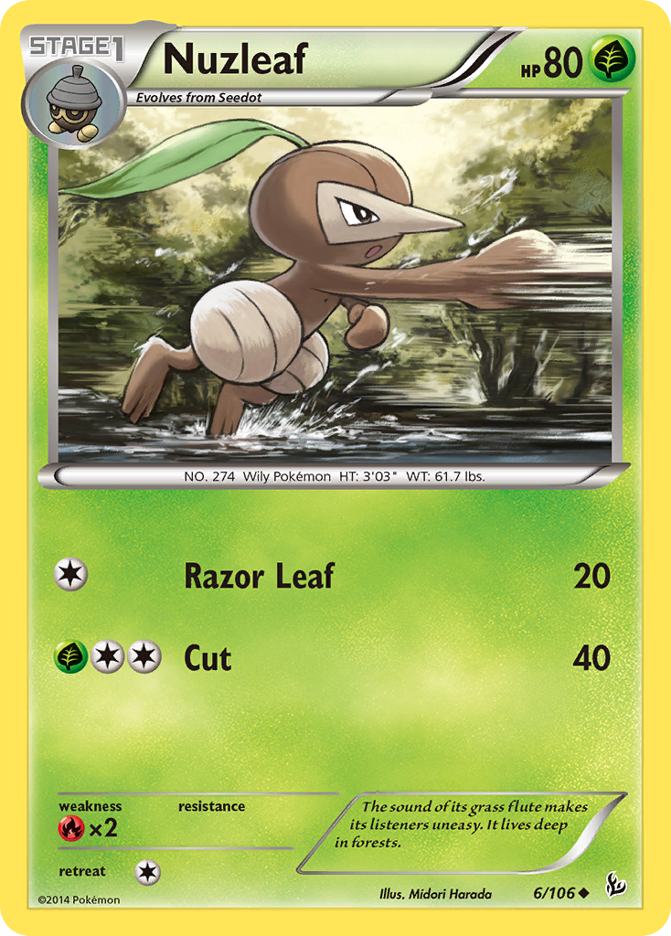 Nuzleaf (6/106) [XY: Flashfire] | Clutch Gaming