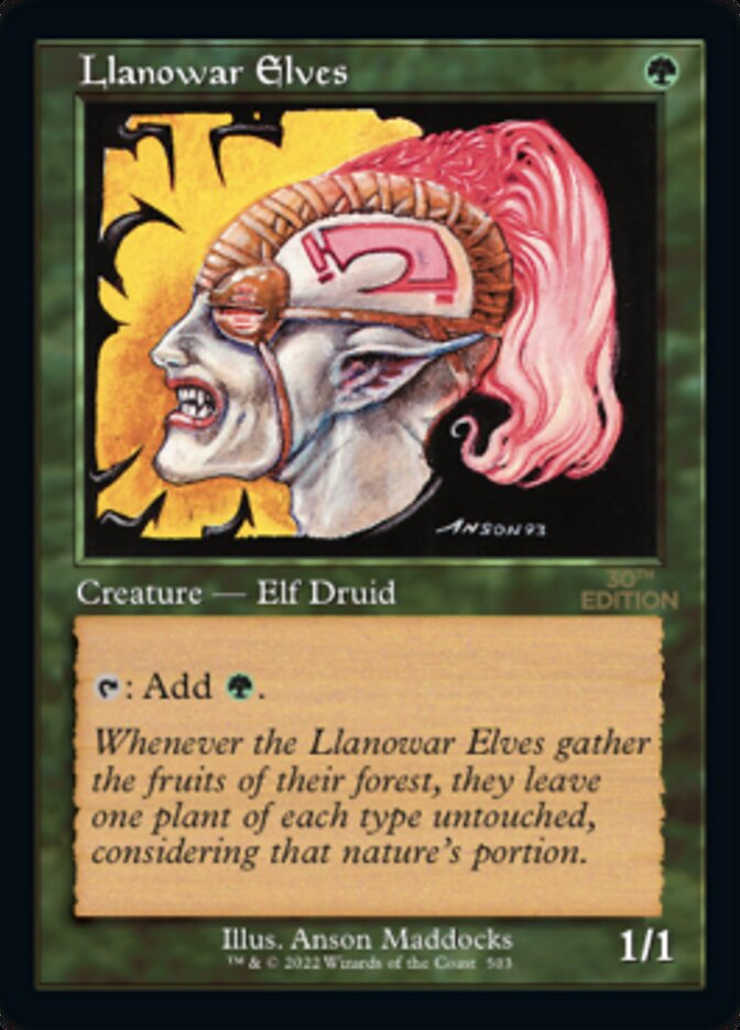 Llanowar Elves (Retro) [30th Anniversary Edition] | Clutch Gaming