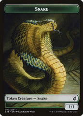 Plant // Snake Double-Sided Token [Commander 2019 Tokens] | Clutch Gaming