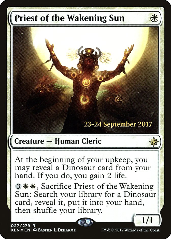 Priest of the Wakening Sun [Ixalan Prerelease Promos] | Clutch Gaming