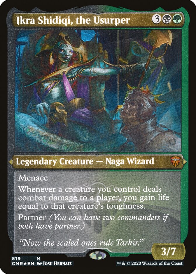 Ikra Shidiqi, the Usurper (Etched) [Commander Legends] | Clutch Gaming