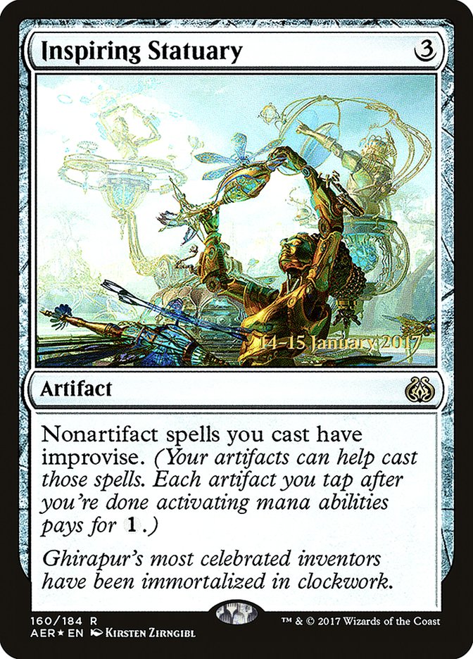 Inspiring Statuary [Aether Revolt Prerelease Promos] | Clutch Gaming