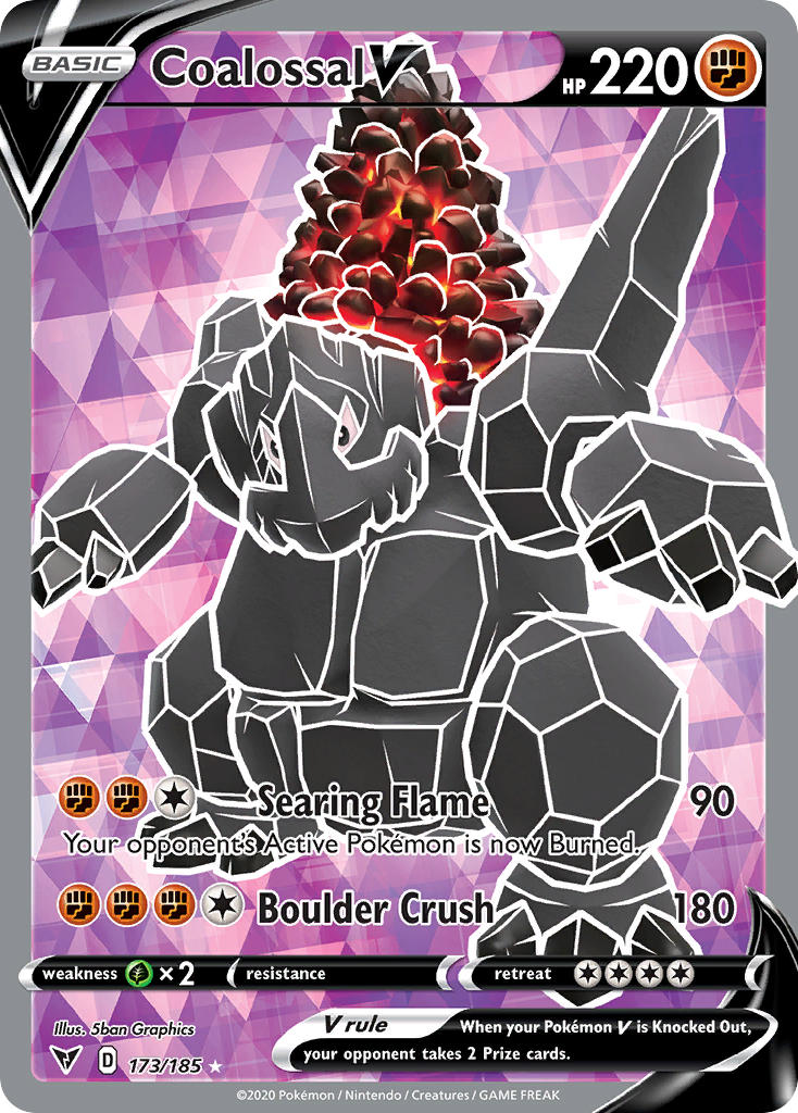 Coalossal V (173/185) [Sword & Shield: Vivid Voltage] | Clutch Gaming