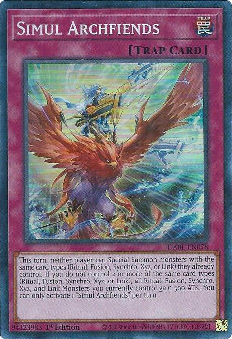 Simul Archfiends [DABL-EN078] Super Rare | Clutch Gaming