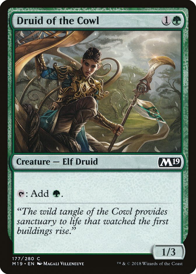 Druid of the Cowl [Core Set 2019] | Clutch Gaming