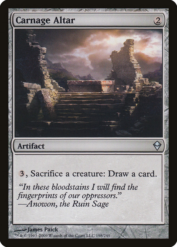 Carnage Altar [Zendikar] | Clutch Gaming