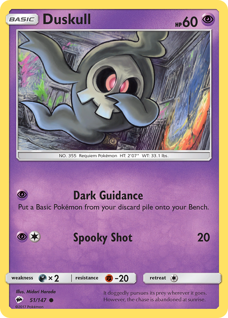 Duskull (51/147) [Sun & Moon: Burning Shadows] | Clutch Gaming