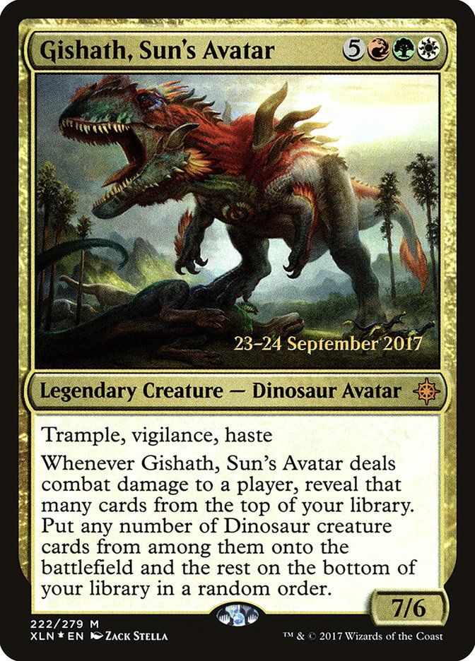 Gishath, Sun's Avatar [Ixalan Prerelease Promos] | Clutch Gaming