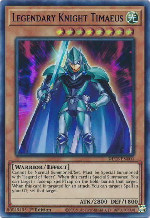 Legendary Knight Timaeus (Blue) [DLCS-EN001] Ultra Rare | Clutch Gaming