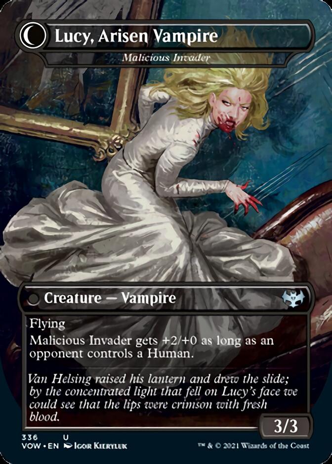 Innocent Traveler // Malicious Invader - Lucy Westenra // Lucy, Arisen Vampire [Innistrad: Crimson Vow] | Clutch Gaming