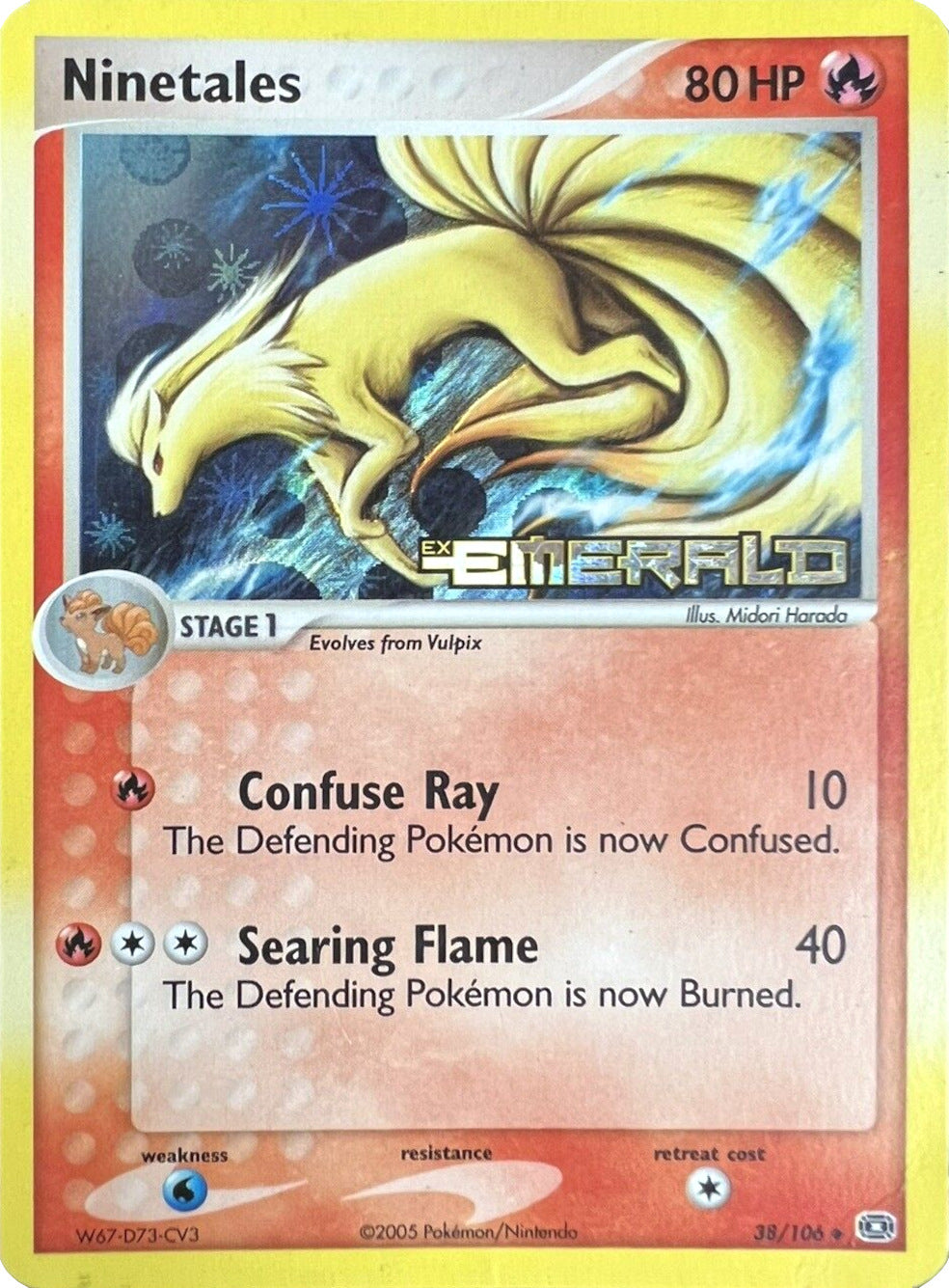 Ninetales (38/106) (Stamped) [EX: Emerald] | Clutch Gaming