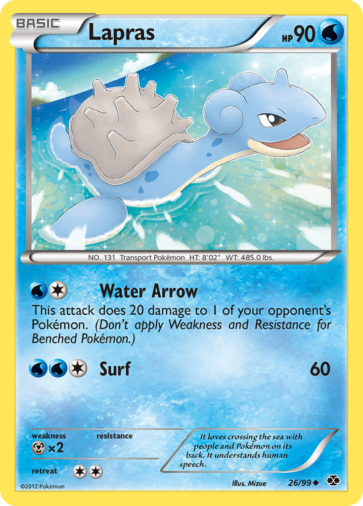 Lapras (26/99) [Black & White: Next Destinies] | Clutch Gaming