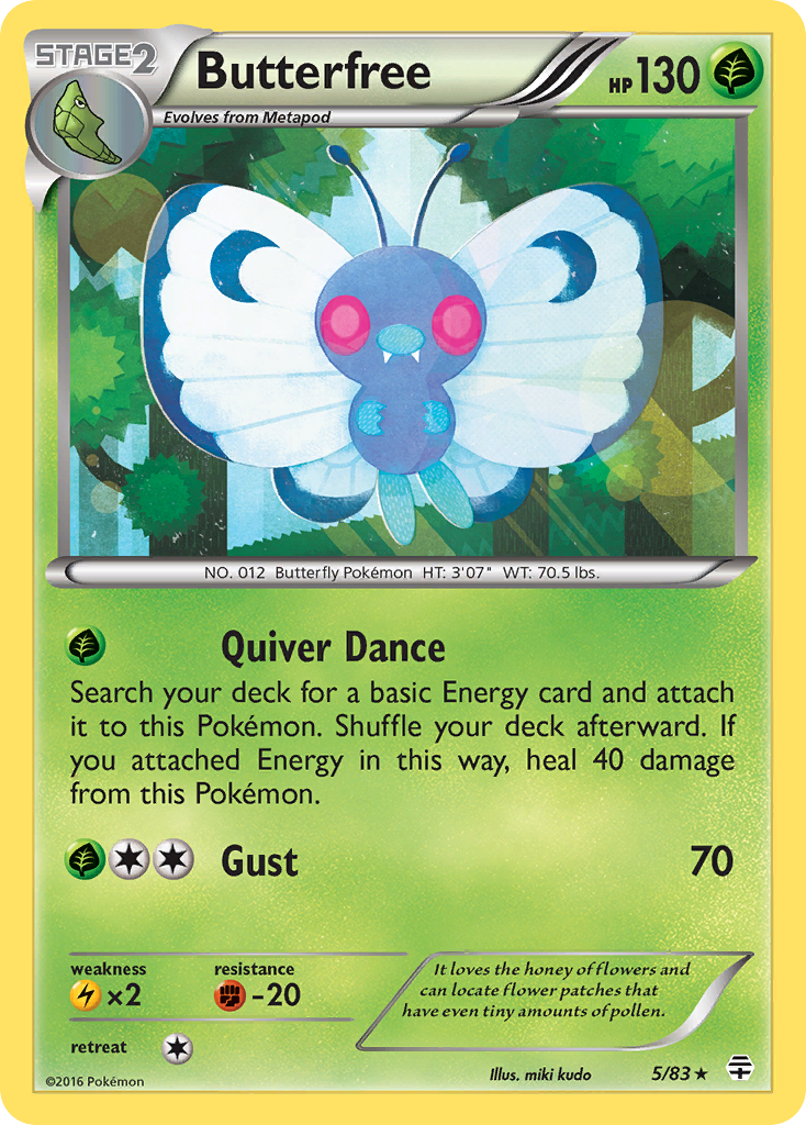 Butterfree (5/83) [XY: Generations] | Clutch Gaming