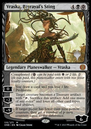 Vraska, Betrayal's Sting (Promo Pack) [Phyrexia: All Will Be One Promos] | Clutch Gaming