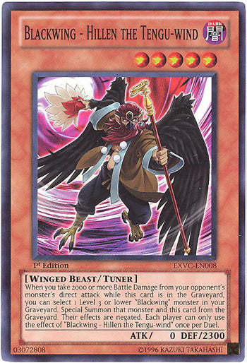 Blackwing - Hillen the Tengu-wind [EXVC-EN008] Super Rare | Clutch Gaming