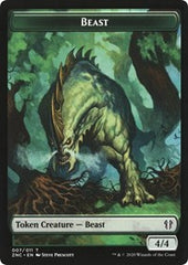 Beast // Saproling Double-Sided Token [Zendikar Rising Commander Tokens] | Clutch Gaming