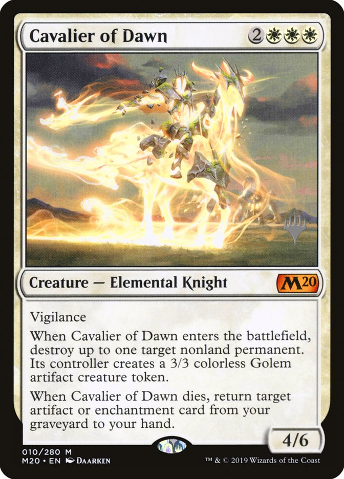 Cavalier of Dawn (Promo Pack) [Core Set 2020 Promos] | Clutch Gaming