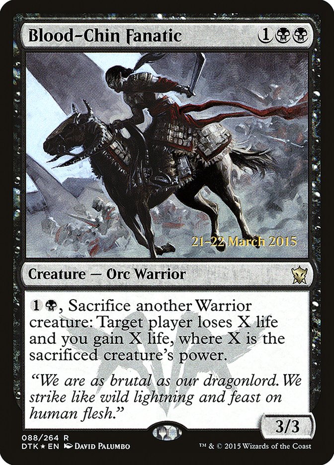 Blood-Chin Fanatic [Dragons of Tarkir Prerelease Promos] | Clutch Gaming