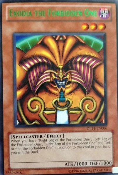 Exodia the Forbidden One (Green) [DL11-EN006] Rare | Clutch Gaming