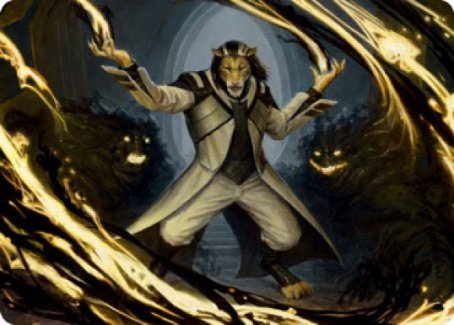 Leonin Lightscribe Art Card [Strixhaven: School of Mages Art Series] | Clutch Gaming