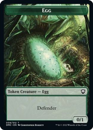 Snake // Egg Double-Sided Token [Dominaria United Commander Tokens] | Clutch Gaming